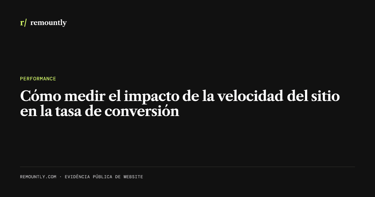 Portada del artículo: Cómo medir el impacto de la velocidad del sitio en la tasa de conversión