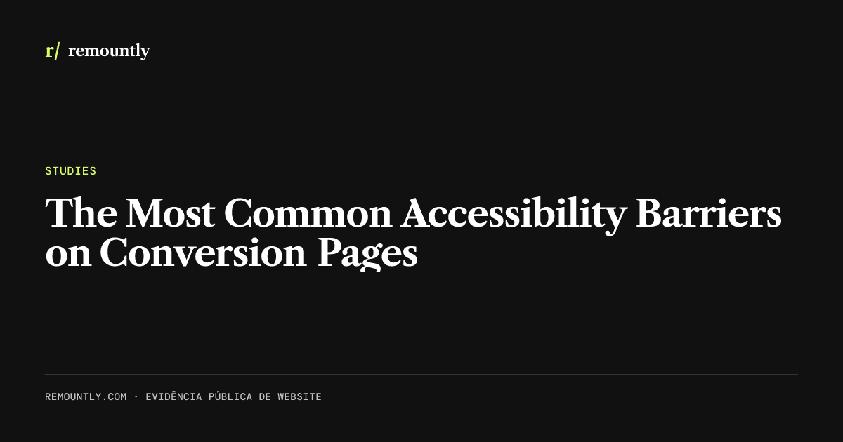 Cover image for the article: The Most Common Accessibility Barriers on Conversion Pages