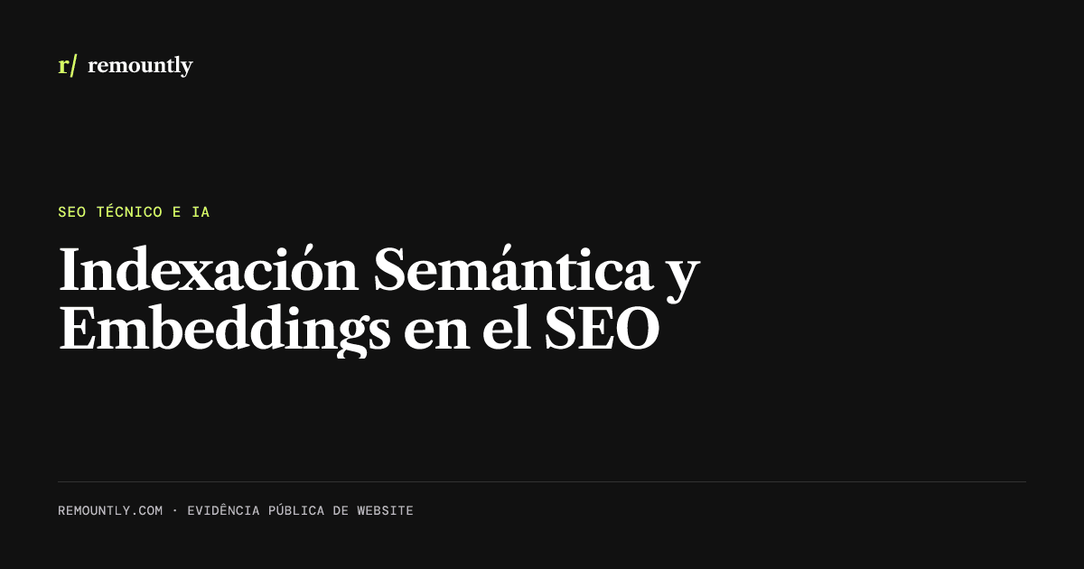 Portada del artículo: Indexación Semántica y Embeddings en el SEO