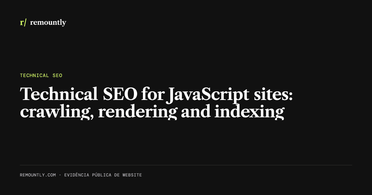 Cover image for the article: Technical SEO for JavaScript sites: crawling, rendering and indexing